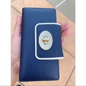 Kate Spade navy leather wallet